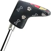 Driver - School Leader, Putter Wrap, Club Mask | Magnetic Bulldog Golf - Blade Head Cover, Cute Dog Design Golf Guard with Stylish Fit for Wooden Iron Men Club, Boy