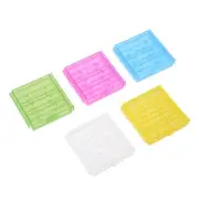 5 Pcs Portable Battery Storage Case Protective Compartment for AAA/AA Batteries