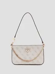 GUESS Women's White Logo Noelle Mini Shoulder Bag