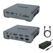 USB C Docking Station Triple Monitor,16 in1 Laptop Docking Station with 2 HDMI