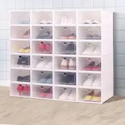 12pcs Shoe Display Cases Box Rack Large Storage Cabinet Plastic Oragniser Drawer