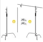 Professional Heavy Duty Studio C-Stand Light Stand with Hold Boom Arm Grip Heads