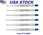 Parker Pen QuickFlow Ball Pen Blue Ink Refill Pack of 6