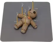 Voodoo Doll Incense Holder for Sticks with Ash Catcher, Unique Incense Burner fo