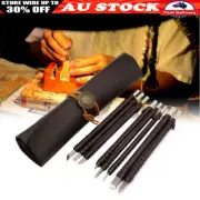 8Pcs Stone Carving Kit Tungsten Steel Sculpting Set Carbide Hand Chisel Tool+Bag