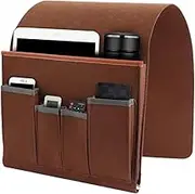 Recliner Remote Holder - Non Slip Bedside Organizer | Multifunctional Couch Armrest Storage Bag, Recliner Organizer for Home, Studio