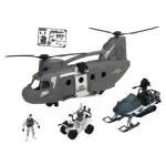 【TOYSRUS 玩具反斗城】RESCUE FORCE 運輸巡邏組(男孩玩具 CH-47 契努克 ATV全地形車 雪地車 士兵)