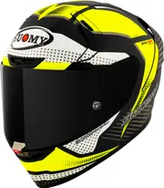 Suomy SR-GP EVO Airspeed, full face helmet , color: Matt Black/Neon-Yellow/White , size: XXL