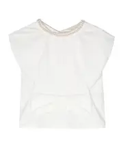 honeycomb-pattern blouse S,XS White