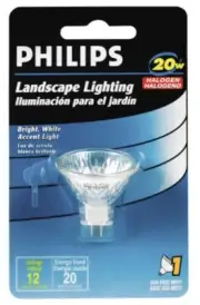 Philips 20 Watt 12 Volt MR11 Landscape Light Bulb GU4 Base