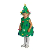 Rubies Little Christmas Tree Costume Kids Dress Up Cosplay Outfit Size Toddler