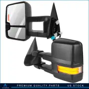 Power Heated Tow Mirrors For 03-07 Chevy GMC Clearance Dynamic LED Signal