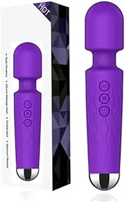 Powerful Personal Wand Massager for Women G-spot Clitoral Stimulation Vibrator Adult Toys for Couple Bullet Vibrator Vibrating Massager Handheld Adult Clitoral Stimulator HPC-0186