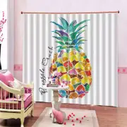 Delicious Pineapple 3D Curtain Blockout Photo Printing Curtains Drape Fabric