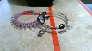Alex and Ani Set of 3 SPIKE OF CONFIDENCE BERRY NICE