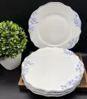 222 Fifth Porcelain Fine Hudson Valley Blue 10.5" Dinner Plates (SET OF 4) NEW