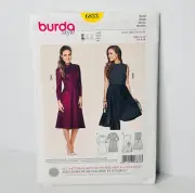 Burda Style Sewing Pattern 6833 Semi-fitted Dress Sz US 8-18
