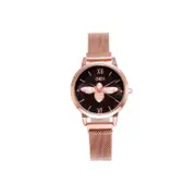 9492# Shiny Light Luxury Decorative Watch Small Bee Mesh Belt Waterproof Female Watch Simple Round Watch