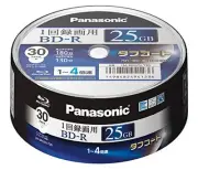 Panasonic Blu-ray 30 Single-Layer 25GB 4x blank BD-R Spindle Japan