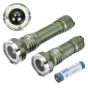 Astrolux® WP5 1350M Long Distance Throwing LEP Flashlight 3in1 with 1200LM LED Flood Light & Red Blue AUX Light EDC Stro