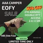 【$600 OFF SALE】AAA Camper Good Quality Hard shell (ABS) Side Fold Roof Top Tent