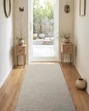 Door Mat 3'X8' Runner Rug with Rubber Backing, Non Slip Washable Hallway Runner