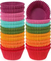 Standard Cupcake Liners, Rainbow, Odorless, Bright & Colorful Muffin Baking Cups