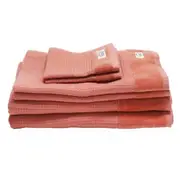 100% Cotton Onkaparinga Mossman Quick Dry 6 Piece Towel Pack Rose Dawn