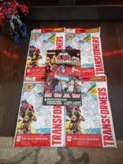 Transformers Pop Outz Grab Bag Activity Pack 8 Pop Outs Characters - Lot of 5