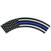 Hot Leathers Thin Blue Line 12” X 3” Top Rocker Patch PPM4157