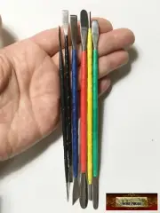 M00643 MOREZMORE 6 Miniature Sculpting Detail Clay Mini Micro Tools Spatulas