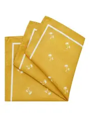 [Van Heusen] Pocket Square Floral in Gold