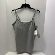Motherhood Nursing Camisole Tank Top W/Stretch & Built In Shelf Bra Gray NEW NWT