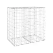 Gabion Wall With Covers 100 X 60 X 100 Cm Galvanised Steel