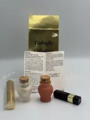 VTG Rubiglo Gold Dust Powder, Deluxe Powder Brush and Gold Shimmer Lip Tint