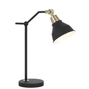 Kylan 15 Black Table Lamps Modern Desk Brass Lighting Telbix