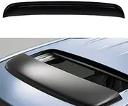 Deebior 38inch 980mm Universal Fit Rain Snow Guard Sun Roof Wind Deflector,1pcs Tape-On Dark Smoke Tint Auto Moonroof Window Visor RN98