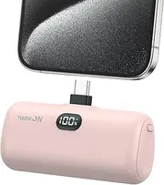 [TOUGH ON] Mini Portable Charger 5000mAh Power Bank USB C Charging Small Portable Charger Battery Pack Compatible with iPhone 16/15, Samsung, Huawei and USB C Phone
