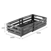 NNEDSZ Grey Foldable Industrial Storage Crates - Portable Outdoor Collapsible St