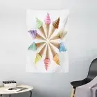 Ice Cream Tapestry Ice Cream Row Print Wall Hanging Decor