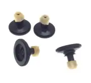 4PCS Take-up Drive Pulley with Rubber Ring for Cassette Audio Tape Record Player