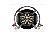 Target Darts OMNI Tex Titan Dart Board, Black Surround, + Darts