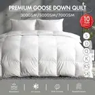 Goose Down Feather Quilt Winter Duvet Doona Queen Summer Blanket Bamboo Cotton