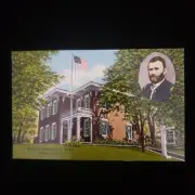 Postcard Galena Illinois Home of General U.S. Grant Curteich Larry's