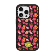 iPhone 16 Pro Impact Case MagSafe Compatible Valentine Love Pattern