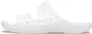 Crocs Unisex Baya Two-Strap Slide Sandals - White