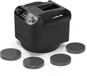 Automatic Card Shuffler and Dealer,2-in-1,360° Rotating Card Dealer with 4 Wireless Dealer Buttons,Rechargeable,for Poker, Blackjack(Color:Black)