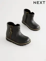 Black Wide Fit (G) Chelsea Zip Ankle Boots (B67840) | $28 - $33