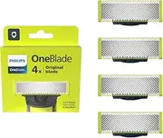 Philips OneBlade Genuine Face Replacement Blade - Fits all OneBlade Handles, 4 Pack, QP240/50