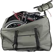 CamGo 20 Inch Folding Bicycle Carrier Bag Bike Travel Case Outdoors Carrying Bag for Flights Cars Train Trips (Army Green, 20 inch)